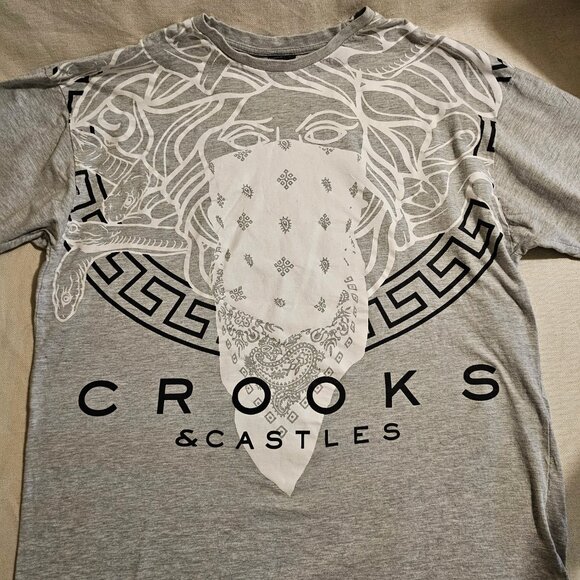 Crooks & Castles Men's Medusa Tee Shirt - Size XL - Picture 3 of 5